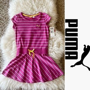 PUMA Pink White Stripe Dress*NWT